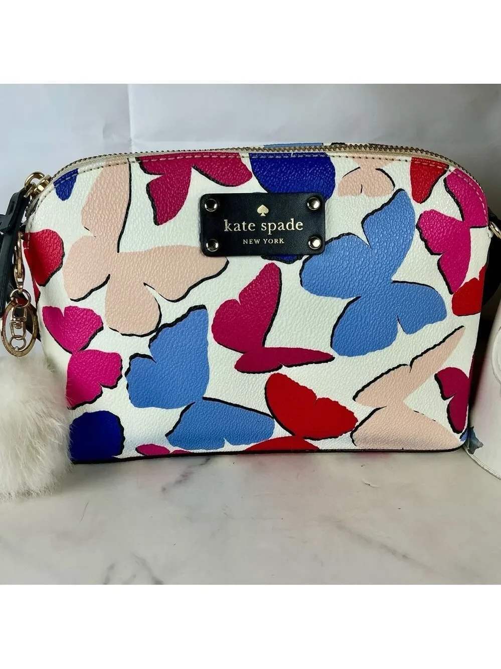Kate Spade New York Wellesley Festive Butterflies Multi‎ Crossbody Small Bag
